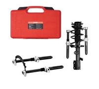 VEVOR Kit Compressore a Molla Ammortizzatore per Auto 1,2T Corsa 280mm, Kit di Strumenti Compressore a Molla 2 Pezzi in Acciaio con Valigetta Portatile per Rimozione Molle di Sospensione per Auto SUV