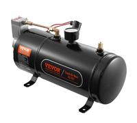 VEVOR Kit Compressore d'Aria 12V Serbatoio da 3 Litri, Kit Compressore d'Aria per Clacson Tromba, Pressione di Esercizio 90-120 PSI, Sistema di Compressore d'Aria Integrato per Clacson Tromba Camion