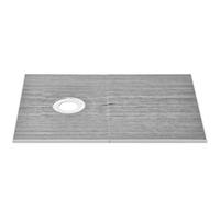 VEVOR Kit cordolo doccia, kit piatto doccia 60"x38" con scarico offset 6,3", kit di installazione doccia leggero in EPS con 2 panni impermeabili, bastoncini inclinati per piatto doccia bagno