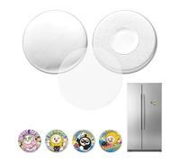 VEVOR Kit Creazione di Bottoni 50 Set di Magneti da 32 mm, Componenti per Bottoni con Retro Magnetico Gusci in Metallo Pellicole e Fogli di Carta Circolare, per Decorazioni in Cucina su Frigorifero