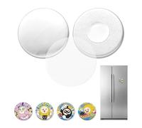 VEVOR Kit Creazione di Bottoni 50 Set Magneti 32mm, Componenti per Bottoni | con Retro Magnetico Gusci in Metallo Pellicole e Fogli di Carta Circolare, per Decorazioni in Cucina su Frigorifero