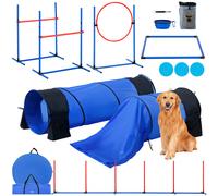 VEVOR Kit di Attrezzatura per Addestramento Agilità per Cani 7 Pz con Ostacoli