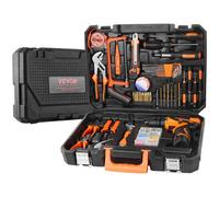VEVOR Kit di Attrezzi 146 Pezzi, Set di Attrezzi Manuali Generali per Casa, con Cacciavite a Batteria, Custodia per Attrezzi, per Manutenzione Domestica, Progetti Fai da Te, Riparazione Automobili