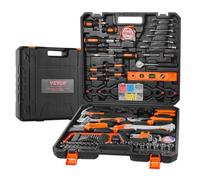 VEVOR Kit di Attrezzi 216 Pezzi, Set di Attrezzi Manuali per Casa con Custodia per Attrezzi Portatile, Kit di Attrezzi per la Riparazione della Casa per Manutenzione Domestica, Riparazione Automobili