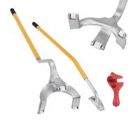 VEVOR Kit di Attrezzi 3 Pz Smontagomme Manuale per Autocarro ATV Pneumatici Dimensioni Compatibili 571 - 622 mm, Kit di Stallonatore Manuale per Pneumatici da Garage Officina Fai-da-te Colore Giallo
