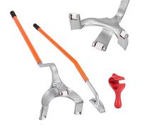 VEVOR Kit di Attrezzi 3 Pz Smontagomme Manuale per Autocarro ATV Pneumatici Dimensioni Compatibili 571-622mm, Kit di Stallonatore Manuale per Pneumatici da Garage Officina Fai-da-te Colore Arancione