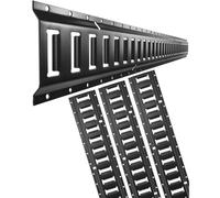 VEVOR Kit di binari di ancoraggio per cingoli E, 4 pezzi di binari E in acciaio da 1524 mm, carico 2000 libbre per fissare il carico, garage, furgoni, rimorchi, ancoraggi per moto, supporti ATV