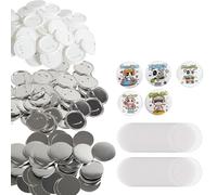 VEVOR Kit di Bottoni Badge Spille Personalizzate in Metallo Plastica Diametro 75mm 200 Pezzi Totale per Macchina Manuale di Fustellatrice per Badge Spille, Accessori di Badge Spille Fai-da-Te 200Pz