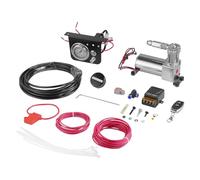 VEVOR Kit di Controllo Ammortizzatori Pneumatici 12 V 100 PSI Sistema di Compressore d'Aria di Bordo con Sistema a Percorso Singolo, Kit Compressore Sospensioni Pneumatiche, per Vari Veicoli, Nero