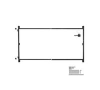 VEVOR Kit di Costruzione Cancello per Aperture Larghe 1524 a 2438 mm Recinzione Alta 1219,2 a 1524 mm Kit Telaio Cancello Completo Anti-Cedimento con Serratura a Scatto e Viti, per Recinzione in Legno