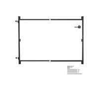 VEVOR Kit di Costruzione Cancello per Aperture Larghe 915 a 1524 mm Recinzione Alta 1828,8 a 2133,6 mm Kit Telaio Cancello Completo Anti-Cedimento con Serratura a Scatto e Viti, Recinzione in Legno