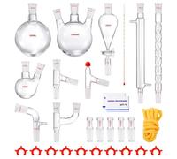 VEVOR Kit di distillazione vetreria da laboratorio 1000ml 3.3 Boro 29 pezzi