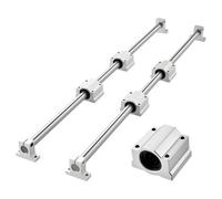 VEVOR Kit di Guide Lineari SFC 25 2 Guide Lineari da 1000 mm 4 Blocchi di Scorrimento per Cuscinetti per Torni Fresatrici, Macchine per Incisioni Fai da te, Piastra Oscillante per Allenamento