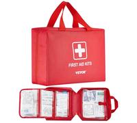 VEVOR Kit di Pronto Soccorso 420 pezzi Borsa di Pronto Soccorso di Emergenza Borsa in Nylon 600D, Forniture Mediche di Emergenza per Casa, Auto, Barca, Ufficio, Viaggi, Campeggio, Camion, Sport
