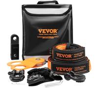 VEVOR Kit di recupero fuoristrada, 3" x 30', cinghie di traino 30.000 libbre, 44.092 libbre, ricevitore grillo, puleggia con blocco di strappo, guanti, borsa di stoccaggio per camion Jeep ATV