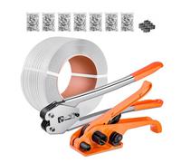 VEVOR Kit di reggiatura in PP per pallet con utensile e tenditore – resistenza alla rottura 136 kg