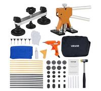 VEVOR Kit di Rimozione Ammaccature, 60 Pezzi Senza Vernice con Sollevatore Dorato, Estrattore di Ponti, Martello di Gomma, Pistola per Colla, Riparazione dei Danni di Porte di Frigoriferi Auto