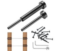 VEVOR Kit di ringhiere per cavi invisibili 30 pezzi, ricevitore invisibile da 1/8" in acciaio inox T316 per ringhiera per cavi, tenditore a pressare da 1/8" per palo in legno/metallo nero