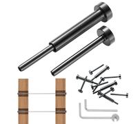 VEVOR Kit di ringhiere per cavi invisibili 30 pezzi, ricevitore invisibile da 1/8" in acciaio inox T316 per ringhiera per cavi, tenditore a pressare da 1/8" per palo in legno/metallo nero