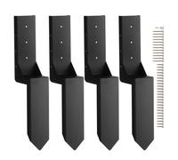 VEVOR Kit di riparazione ancoraggi pali di recinzione 4 picchetti 89 x 89 mm