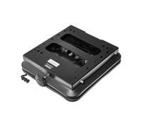 VEVOR Kit di Sospensione del Sedile con Binario Scorrevole, Sospensione Universale del Sedile ad Aria con Copertura Antipolvere, Regolabile da 150 mm Avanti a Indietro, per Carrello Elevatore, Nero