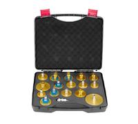 VEVOR Kit di Spurgo Freno Principale, 17 Pezzi, Set di Adattatori per Spurgo Freni con Kit Completo e Impugnatura, per Riempimento Liquido Freni, per Maggior Parte dei Veicoli