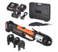 VEVOR Kit di strumenti per pressa Strumento per crimpare tubi elettrici con ganasce M15 M22 M28 con batteria da 4,0 Ah Strumenti per crimpare tubi Custodia per il trasporto