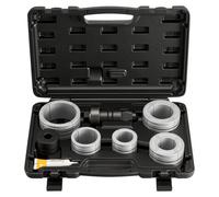 VEVOR Kit di Strumenti per Svasatura, Kit di Utensile per Espansione dei Tubi di Scarico, Allargatore per Tubi di Scarico da 41,27 mm a 107,95 mm, con 7 Collettori Robusti e Custodia per Trasporto