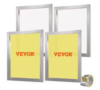 VEVOR Kit di Telaio per Stampa Serigrafica in Lega di Alluminio 50,8 x 61 cm 355 Maglie Pulizia Facile, Telaio Serigrafico 4 Pezzi per Macchina di Stampa Serigrafica Spessore 2,5cm Quantità Maglie 355