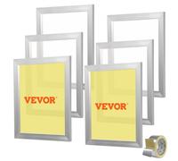 VEVOR Kit di Telaio per Stampa Serigrafica Lega di Alluminio 40,6 x 50,8 cm 110 Maglie Pulizia Facile, Telaio Serigrafico 6 Pezzi per Macchina di Stampa Serigrafica Spessore 2,5cm Quantità Maglie 110