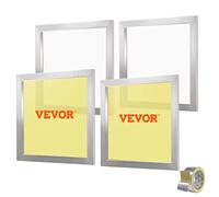 VEVOR Kit di Telaio per Stampa Serigrafica Lega di Alluminio 50,8 x 50,8cm 110 Maglie Pulizia Facile, Telaio Serigrafico 4 Pezzi per Macchina di Stampa Serigrafica Spessore 2,5cm Quantità Maglie 110