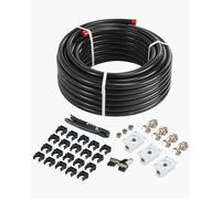 VEVOR Kit di Tubi per Compressore d'Aria 30,48 mx19,05 mm Sistema Tubazioni Nero