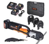 VEVOR Kit Utensili Pressatura Crimpatura Tubi Ganasce M15 M22 M28 Batterie 4 Ah