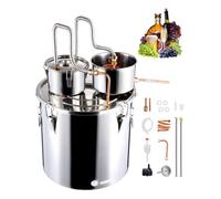 VEVOR DTDB-50L-U Kit Distillatore per Alcol, Acciaio Inossidabile, Argento