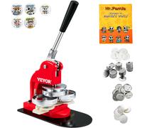 VEVOR Kit Fustellatrice Manuale Badge Punzonatrice Spillo Rotondi Diametro 75mm