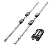 VEVOR Kit Guida Lineare HGR20 2 pezzi di Guide Lineari da 1000 mm 4 Blocchi di Scorrimento con Cuscinetti, Antiruggine Alta Precisione, Binario Lineare per Fai da te, Router CNC, Torni, Stampanti 3D