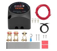 VEVOR Kit Isolatore Doppia Batteria, 12 V 140 A, Manuale e Automatica Relè Sensibile alla Tensione VSR con Schermo LCD, Isolatore Batteria per ATV UTV RV Camper Fuoristrada Caravan Camion Barca Yacht