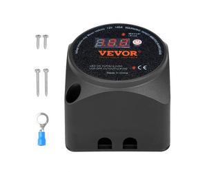 VEVOR Kit Isolatore Doppia Batteria, 12 V 140 A, Manuale e Automatica Relè Sensibile alla Tensione VSR con Schermo LCD, Isolatore Batteria per ATV UTV RV Camper Fuoristrada Caravan Camion Barca Yacht