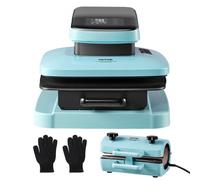 VEVOR Kit macchina per pressa di calore automatica, Pressa per magliette 38,1x38,1cm rilascio automatico, Pressa di calore per bicchieri 325-887 ml, per trasferimento di calore a sublimazione