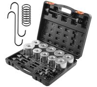 VEVOR Kit Manicotto di Trazione e Pressione da 27 Pezzi, Set di Rimozione e Installazione Cuscinetti a Boccola in Acciaio, con Custodia per Il Trasporto, Compatibilità Multi-Veicolo per Motori