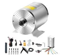 VEVOR Kit Motore Elettrico Brushless DC da 1800 W Motore 48 V a 4500 giri/min con Regolatore di Velocità Aggiornato, Pedale e Kit Impugnatura Acceleratore per Go-Kart, Bici Elettriche, Moto, Scooter