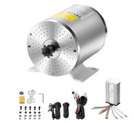 VEVOR Kit Motore Elettrico CC Senza Spazzole 1800 W Motore Elettrico 48 V a 4500 Giri/min con Regolatore di Velocità Aggiornato, kit Impugnatura Acceleratore per Go Kart, Bici Elettrica, Moto, Scooter