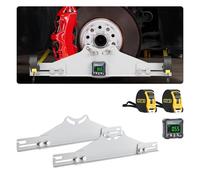 VEVOR Kit per Allineamento delle Ruote, Strumento di Misurazione Assali, Piastre di Misurazione Campanatura in Acciaio al Carbonio con Goniometro Digitale, Strumenti di Precisione per Auto, Camion