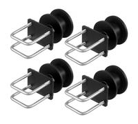 VEVOR Kit per Cancello Scorrevole, Kit Ferramenta per Cancello Scorrevole con Scanalatura 4 Ruota a Forma di H per Cancelli Scorrevoli a Sbalzo Porta Scorrevole, Kit Rulli per Cancello Scorrevole