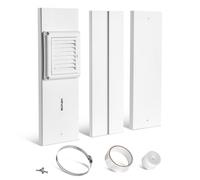 VEVOR Kit per Finestra di Sfiato dell'Asciugatrice, Adatto a Tubi di Scarico da 101,6 mm, Lunghezza Regolabile per Finestre Scorrevoli di Diverse Altezze, Materiali in PVC e PP, Tenuta Multistrato