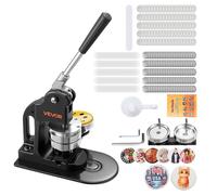 VEVOR Kit per Fustellatrice Manuale di Badge 75 mm con 500 Pezzi di Bottoni