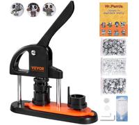 VEVOR Kit Fustellatrice Manuale Badge Punzonatrice Spillo Rotondi Diametro 32mm