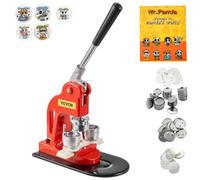 VEVOR Kit Fustellatrice Manuale Badge Punzonatrice Spillo Rotondi Diametro 32mm
