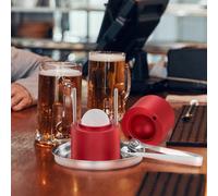 VEVOR Kit per Palline Ghiaccio in Alluminio Rosso Stampo Ghiaccio Sferico 61mm