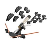 VEVOR Kit Piegatubi Idraulico 6-22mm Pinza Piegatrice Idraulica per Tubi in Rame, Set di Utensili per Piegatura HVAC Curvatura a 90° con 7 Matrici in Lega di Alluminio, per Riparazione di Automobili